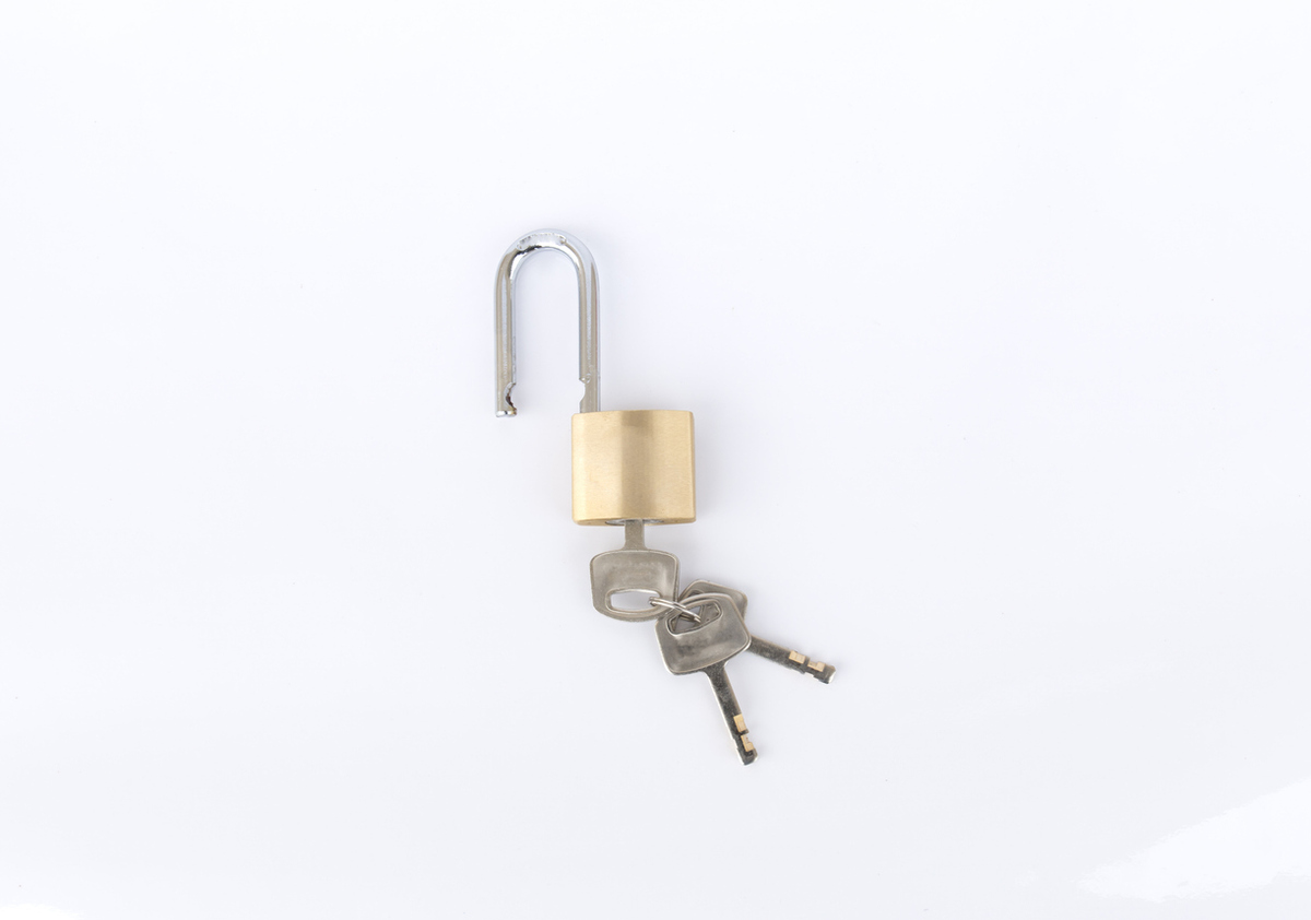 master key for protect or security on white background